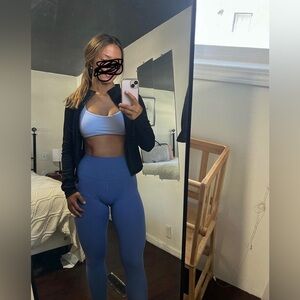 Lululemon Flow Y Bra Blue Linen Size 10​